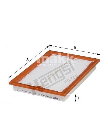 Фильтр салонный Hengst E5977LI (CU 3058/2) ROSTSELMASH
