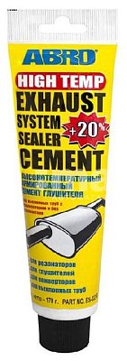 Цемент глушителя ABRO 140гр для ремонта и монтажа выхлопных систем ES-332