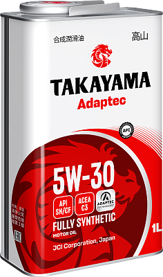 Масло моторное TAKAYAMA Adaptec 5W30 синт. API SN/CF ACEA C3  1л  металл