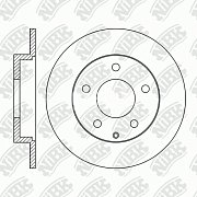 Диск тормозной задний RN1062 NIBK (2шт)