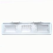 Рамка номерного знака с верхней подсветкой серая DELTA