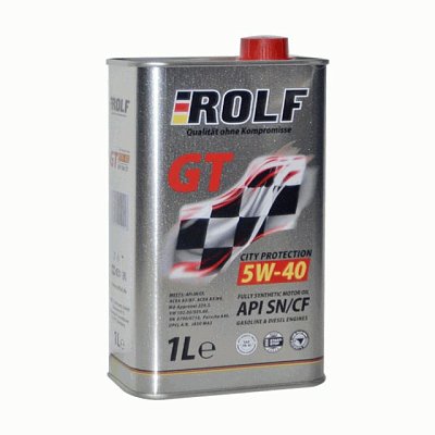 Масло моторное ROLF GT 5W40 синтетическое 1л 