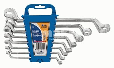 Набор накидных ключей 6*7,8*9,10*11,12*13,14*15,16*17,18*19,24*27мм, 8 пр. (пл. держ) Kraft 700556