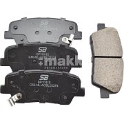 Колодки тормозные дисковые задние HYUNDAI Santa Fe, Kia Sorento GENESIS G70 BP10415 SB NAGAMOCHI