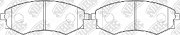 Колодки тормозные передние PN2245 NIBK