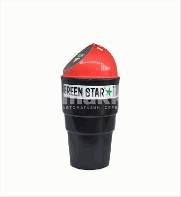 Контейнер для мусора в салон  автомобиля красный 9,9*17,2 см ТМ Green Star