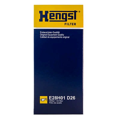 Фильтр масляный Hengst E28H01 D26 (HU 721/4 x) BMW X3, X5, X6, 3, 5, 6, 7