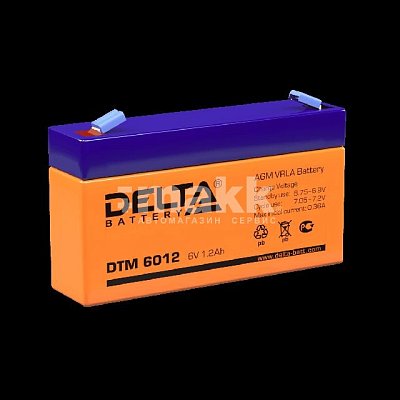 Аккумуляторная батарея Delta 6В 1,2 Ач DTM 6012