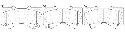 Колодки тормозные передние дисковые BP21541 SB NAGAMOCHI