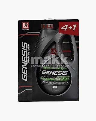 Масло моторное Лукойл Genesis ARMORTECH JP (SP-RC/ILSAC GF-6А) синт. 5W30 4 л. Акция 4+1