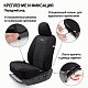 Чехлы AIRBAG полиэст/трикотажная сетка, 9 предметов, черный/черный 6 шт/уп TT-902M BK/BK