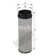 Фильтр воздушный Hengst E428LS (CF 1640) MAN TRUCK TGA основной E428L01, вторичный E428LS