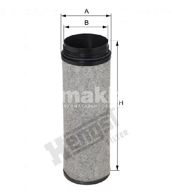 Фильтр воздушный Hengst E428LS (CF 1640) MAN TRUCK TGA основной E428L01, вторичный E428LS