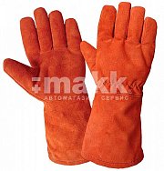 Перчатки Краги красные, 5-палые арамидные нити МЕТАЛЛУРГ ЛЮКС