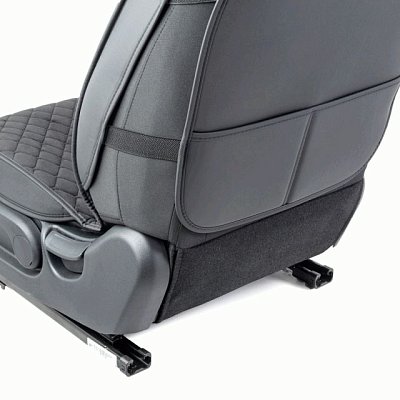 Накидки на сиденье Car Performance передние 2 шт алькантара черные 5шт/уп CUS-2012 BK/BK