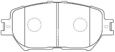 Колодки тормозные передние TOYOTA Camry, Crown, Mark X, Wish, Isis, LEXUS ES BP21479 SB NAGAMOCHI