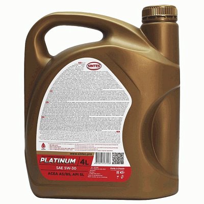 Масло моторное SINTEC PLATINUM 7000 5W30 A5/B5 синтетическое 4л