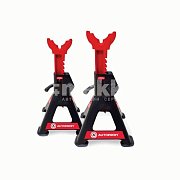 Страховочные опоры 3т высота 291 мм - 431 мм зубчатые с резин.накладкой к-т 2пр. Autoprofi JS-03/431