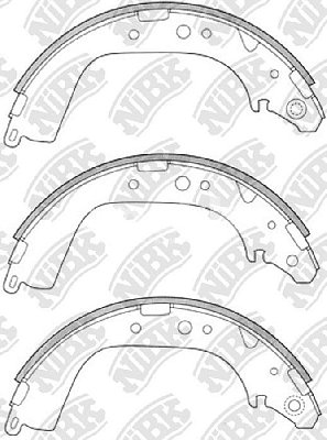 Колодки тормозные задние FN2280 NIBK