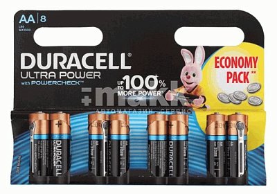 Батарейка АА LR6 DURACELL Ultra (2 шт/бл)