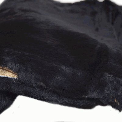 Накидка на сиденье черная GS натуральная овчина короткий ворс 1 шт