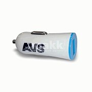 Автомобильное ЗУ USB 1А AVS UC-311 белый 1200мA