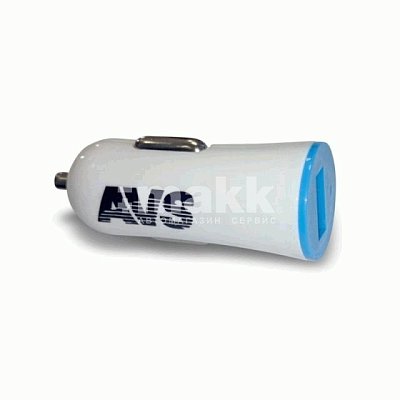 Автомобильное ЗУ USB 1А AVS UC-311 белый 1200мA