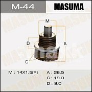 Пробка масляного поддона Masuma M_44 14*1,5 мм (с магнитом) с кольцом