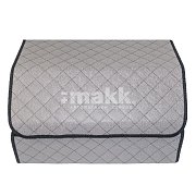 Органайзер в багажник экокожа 30х30х50см серый/черный GS 114027