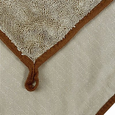 Салфетка из микрофибры 35x35 Green Star бежевая с коричневым 600 гр/м2