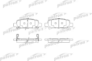 Колодки тормозные дисковые задние PBP1333 PATRON