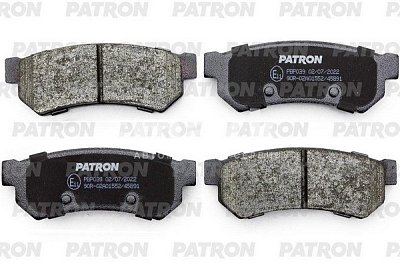 Колодки тормозные дисковые задние PBP039 PATRON