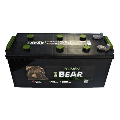 Аккумуляторная батарея190 Ач Tyumen BatBear п/п (конус)  51,8*22,8*23,8