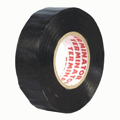 Изолента ПВХ 20м 19мм 0,13мм Terminator -5 до+80 черная  IZ 1920S Стандарт 