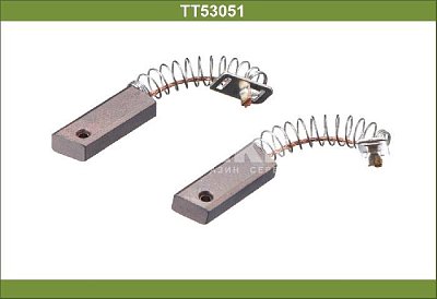 Щетка генератора 8*5*21,5 12V 24V (2 шт.в компл.) TT53051 TESLA TECHNICS