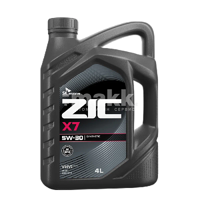 Масло моторное ZIC X7 5W30 синтетическое 4л