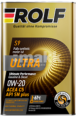 Масло моторное ROLF ULTRA 0W20 синт. API SN plus ACEA С5 1л металл