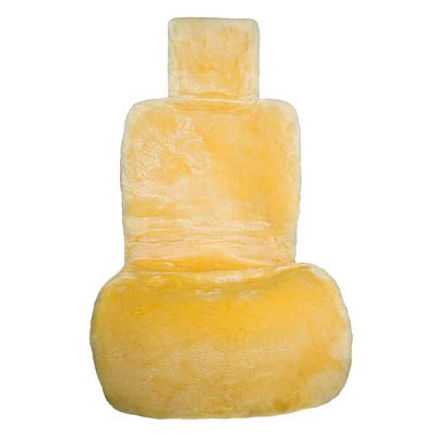 Накидка на сиденье бежевая GS Premium натурал. овчина короткий ворс 150*55 см 1 шт