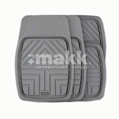 Коврики-ванночка 4 предмета Autoprofi Arrow серый (TER-110 GY)
