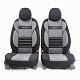 Чехлы автомоб. COMFORT COMBO велюр передний ряд 4 предм чёрн/серые AIRBAG CMB-0405 BK/D.GY
