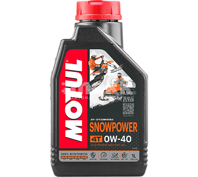 Масло моторное Motul Снег Snowpower 4T 0w40 синт. API SN/SM/SL 1л