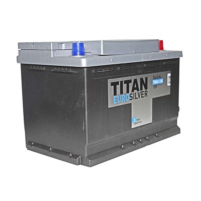 Аккумуляторная батарея 76 Ач Титан Euro Silver о/п  27,6*17,5*19