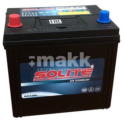 Аккумуляторная батарея 70 Ач Solite EFB Q85R п/п 23,0*17,2*20,0/22,0