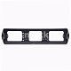 Рамка номерного знака с боковой подсветкой черная DELTA