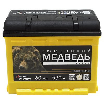 Аккумуляторная батарея 60 Ач Тюменский медведь LA о/п 