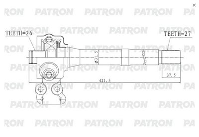 Полуось KIA IX35 / Sportage SL 2.0i PDS0559 Patron