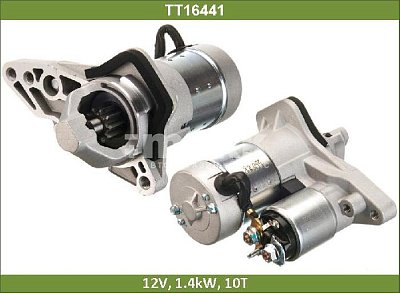 Стартер Renault Kaptur 16- H4M MT Lada Vesta 15- Nissan Qashqai 12V, 1.4kW, двиг HR16DE TT16441 TT