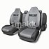 Чехлы COMFORT литовый подг велюр 9пр карм 6 мол чёрн/т.сер р-р М 5шт COM-1105H BK/D.GY (M)