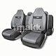 Чехлы COMFORT литовый подг велюр 9пр карм 6 мол чёрн/т.сер р-р М 5шт COM-1105H BK/D.GY (M)