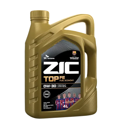 Масло моторное ZIC TOP 0W30 синт. ACEA A5/B5 4л